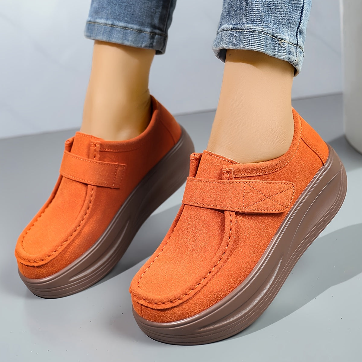 Women's Vintage-Inspired Slip-On Loafers Synthetic Cover All-Season Comfort