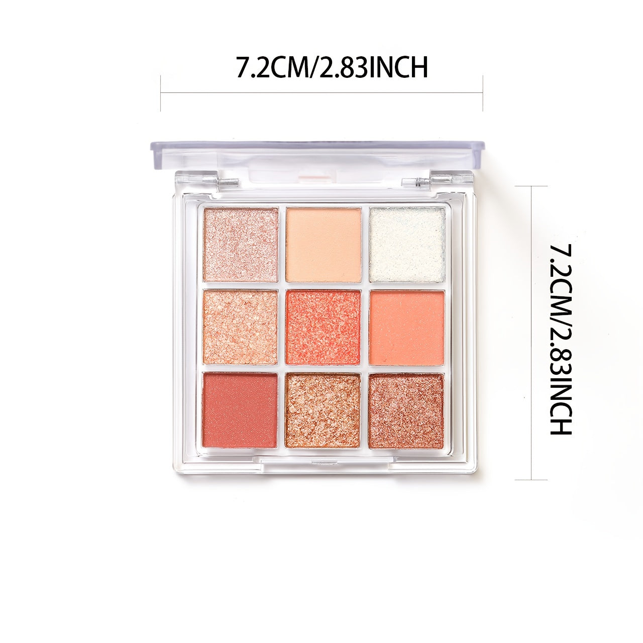 Paleta de sombras de ojos para mujer, paleta de 9 colores, cielo estrellado, mate, brillo, glitter, maquillaje