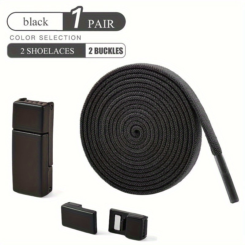 Magnetic No-Tie Elastic Shoelaces for Sneakers and Boots, Easy to Use