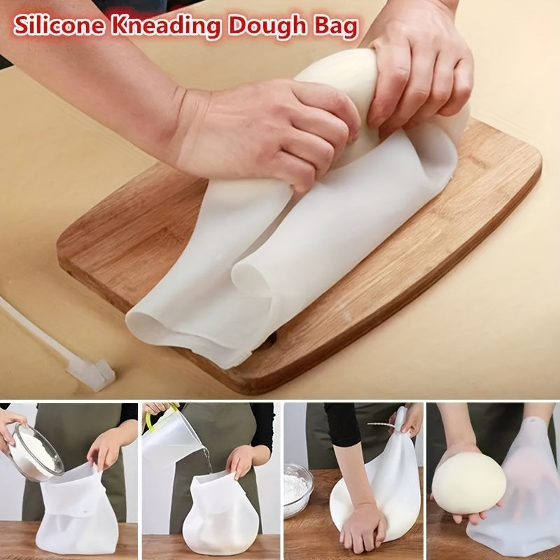 Non-Stick Silicone Kneading Bag for Dough Mixing, Reusable, BPA-Free, Easy to Clean