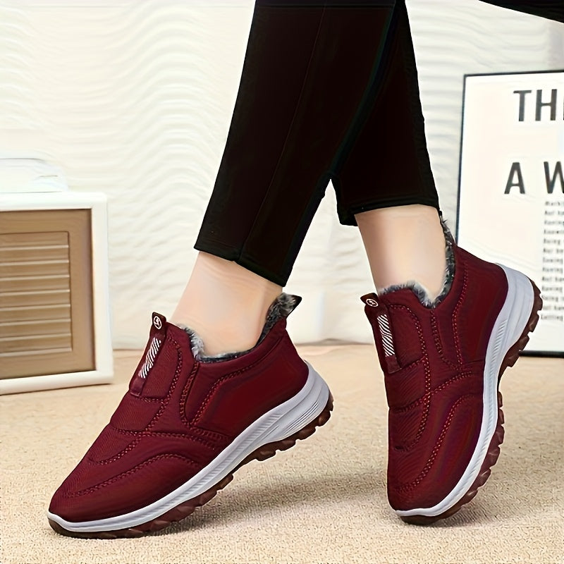 Women's Fleece-Lined Ankle Boots All-Season Comfortable Versatile