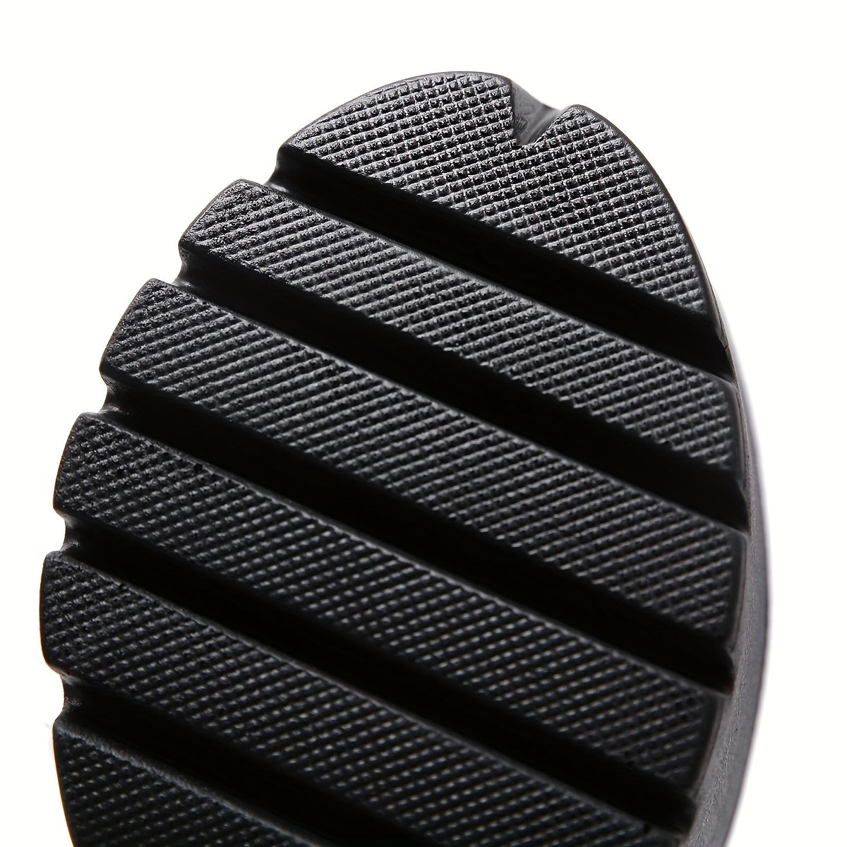 Women's Black Block Heeled Boots Round Toe Slip-On Platform Shoes