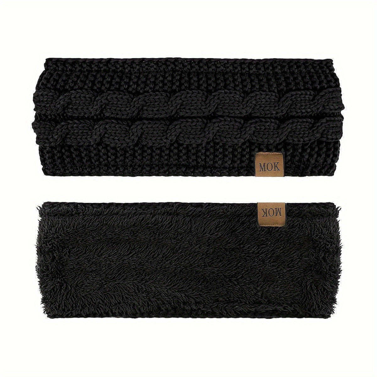 Праздничная зимняя повязка на голову с объемным вязаным узором и теплым мягким ощущением - только ручная стирка - растягивающаяся - ушные теплые для женщин - идеальные подарки для нее