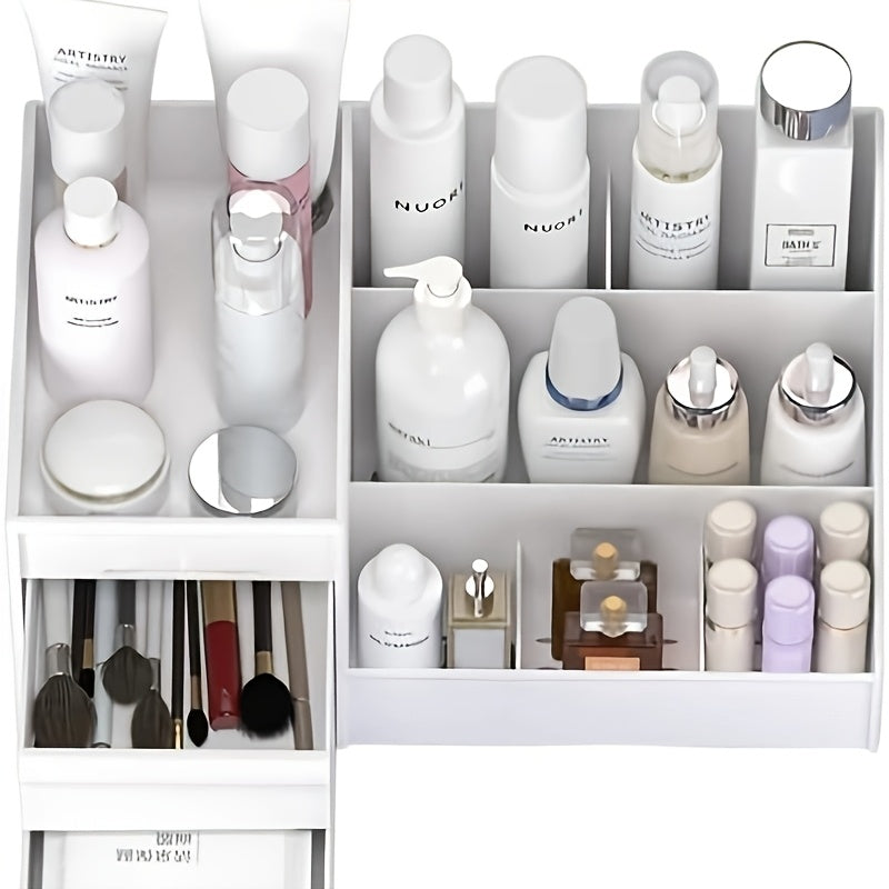 Plastic Cosmetic Drawer Organizer for Lipstick and Skincare No Electricity Needed Storage Box