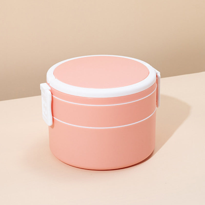 Qopqoq bilan portativ plastik ikki qatlamli ovqat qutisi - ofis, talabalar va harakatda ovqatlar uchun ideal. Mikroto'lqinli pechda xavfsiz va yangi saqlash dizayni.