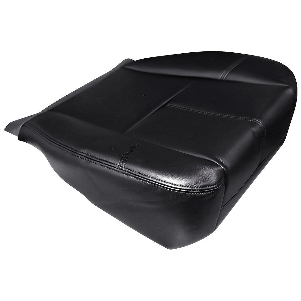 Driver or Passenger Side Bottom PU Leather Seat Cover Black for SUV