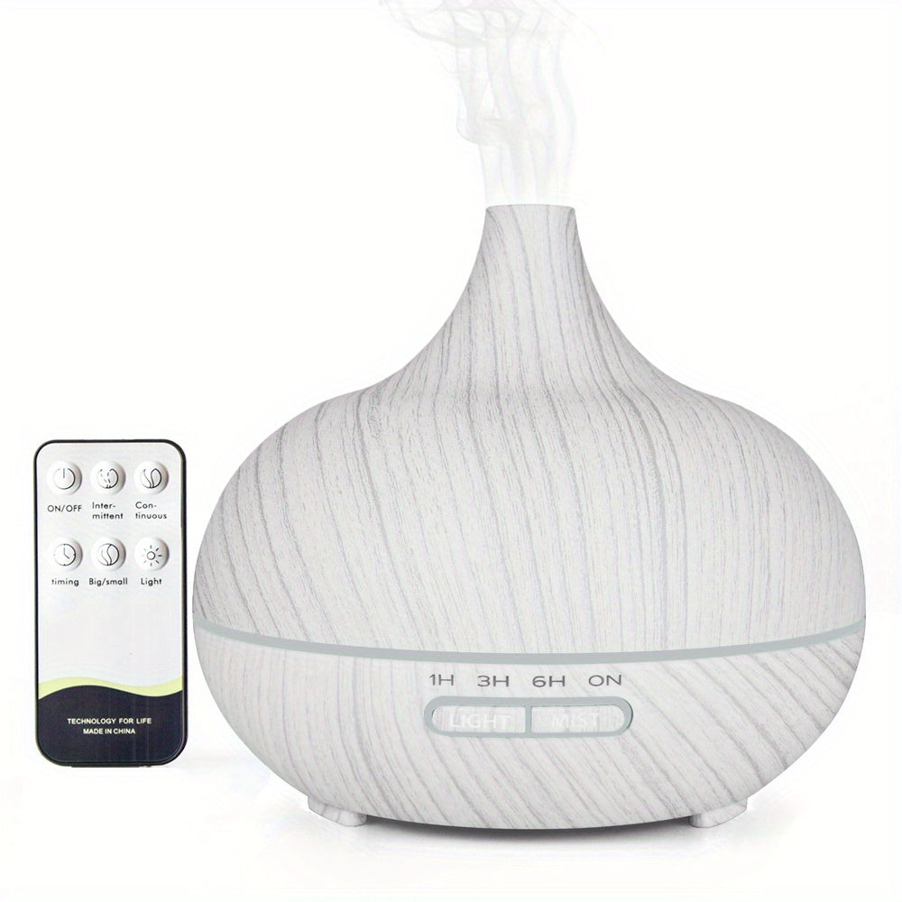 550ml Ultrasonic Essential Oil Diffuser with Remote Control Waterless Auto-Off