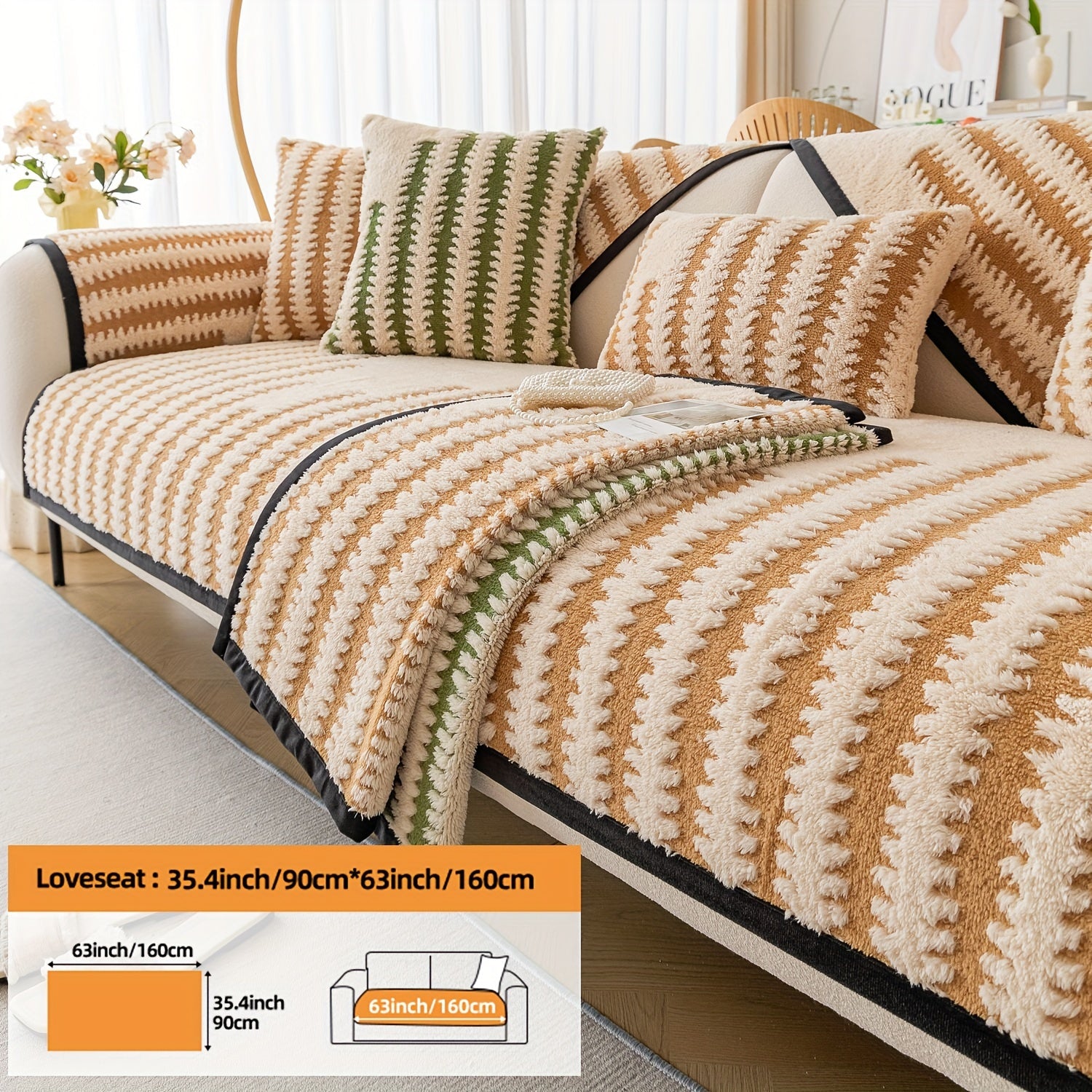 Современная накидка на нордический диван с черно-белой полоской, безопасная для домашних животных, противоскользящая, для 1-4 мест