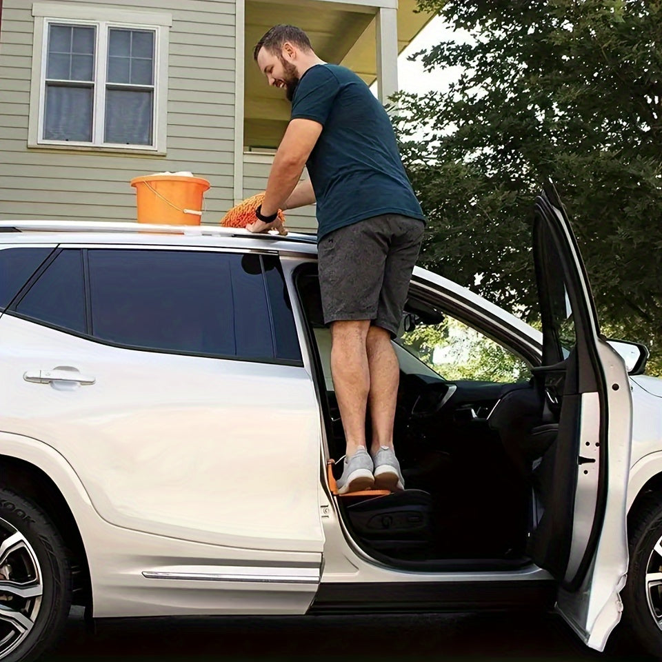 Universal Aluminum Folding Door Step for Roof Racks SUV Truck Sedan