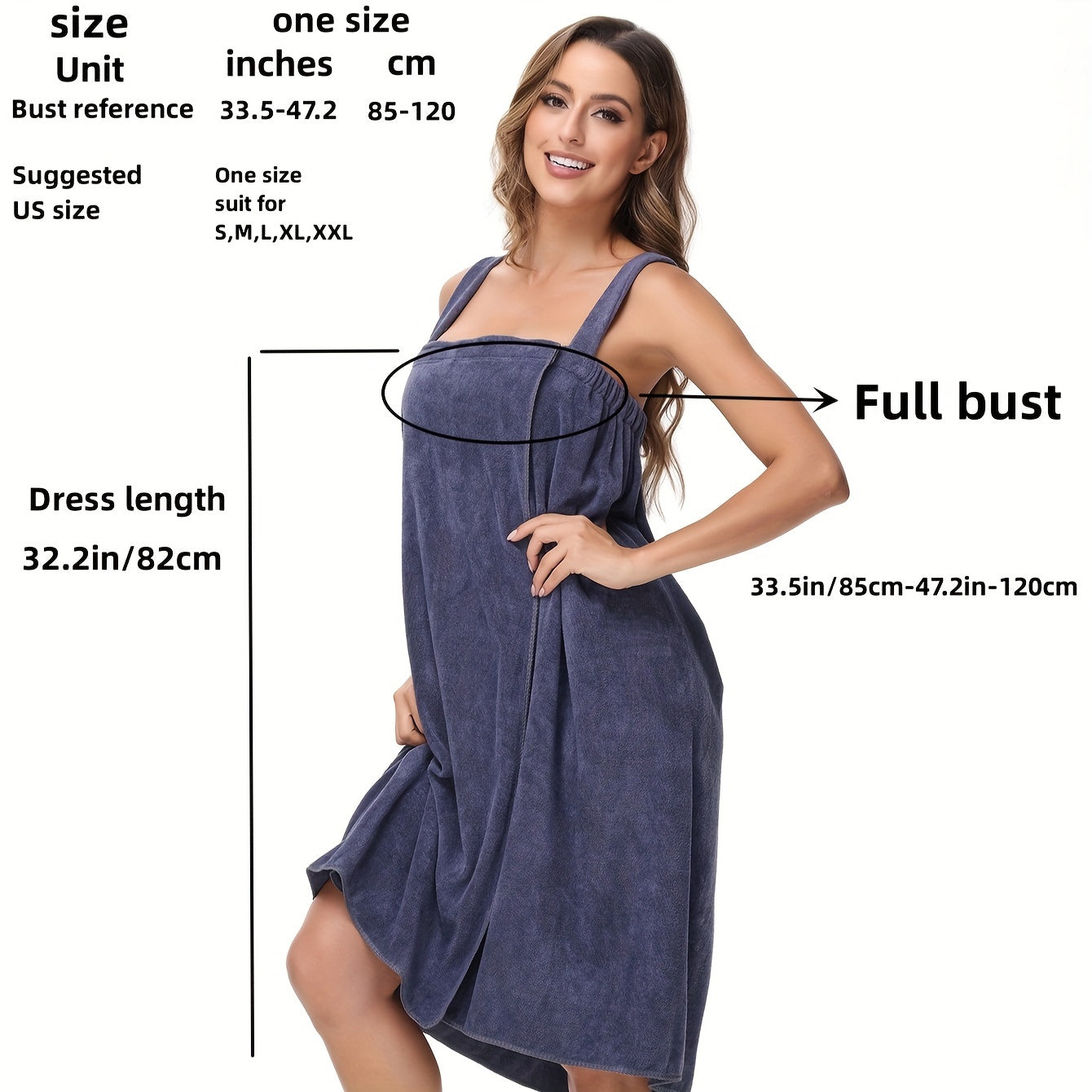 Katta, suvni yaxshi so'radigan, qulay matodan tayyorlangan hammom ro'moli, hammomdan keyin kiyish uchun mukammal.