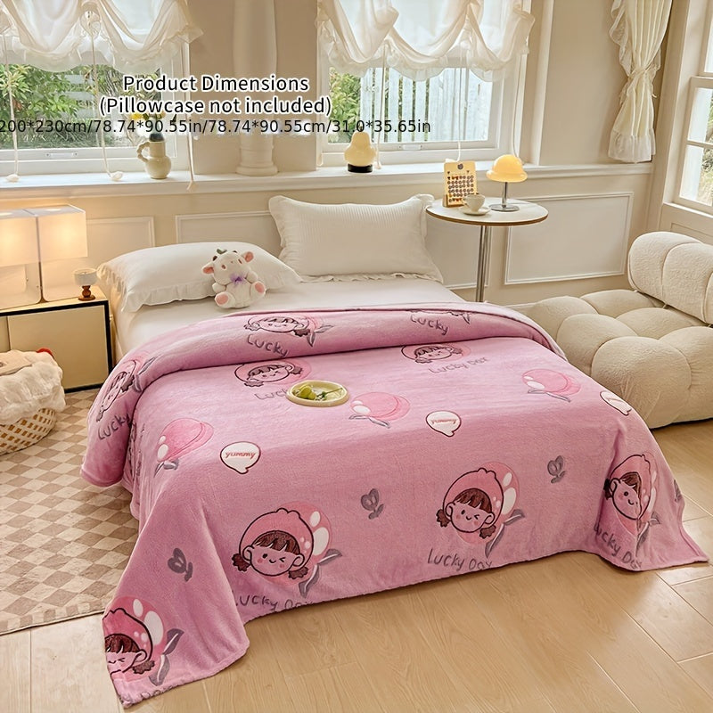 Soft Coral Fleece Throw Blanket Geometric Rainbow Design for Bed Sofa Travel