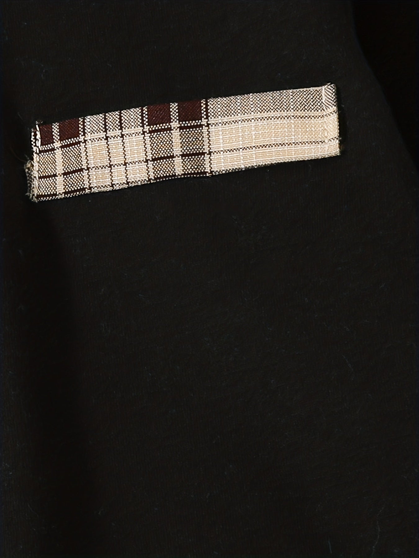 Boys Kids Polo Set Long Sleeve Plaid Collar Sweater and Color-Blocked Plaid Pants Fall Winter