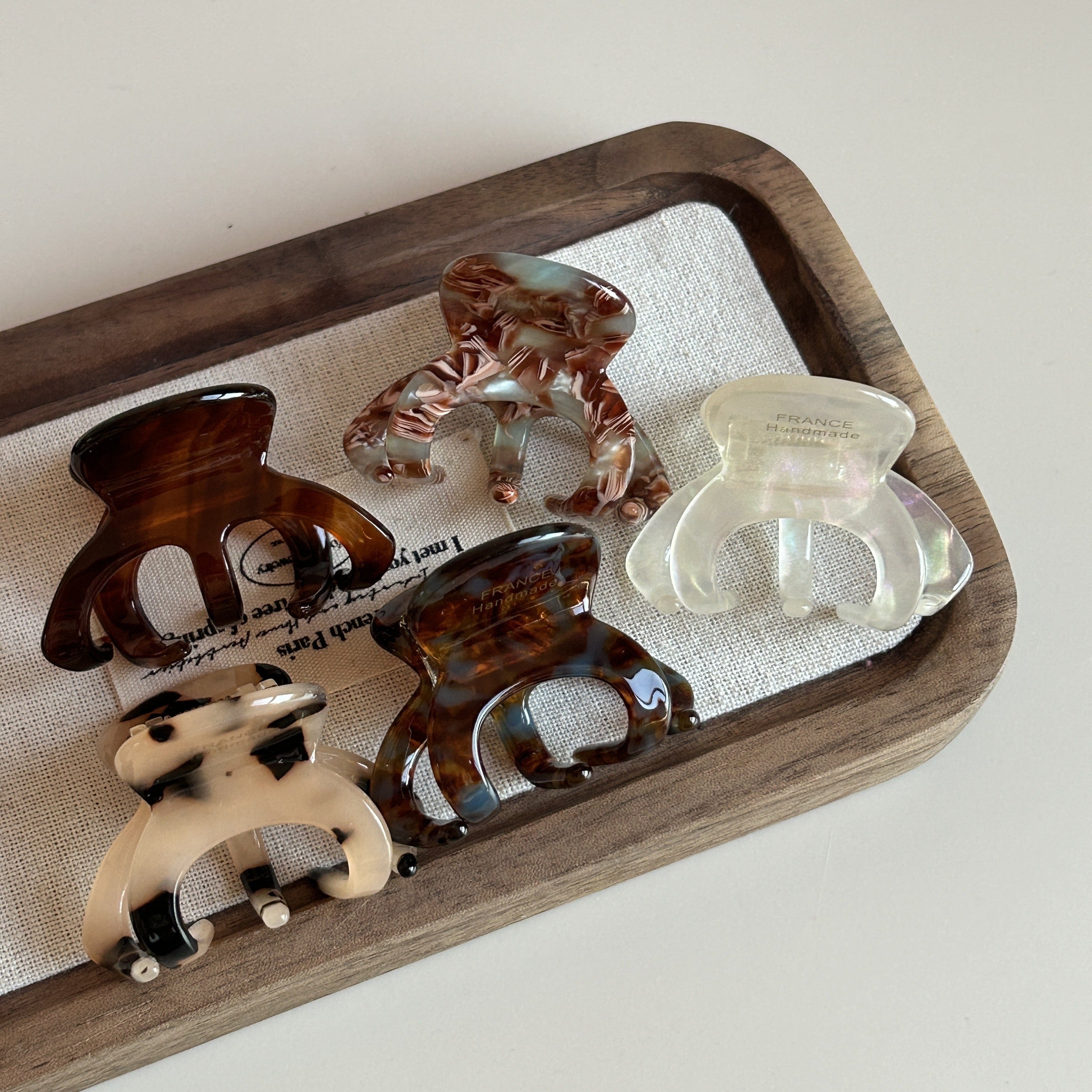 3 шт. заколки для волос из ацетата для женщин, ежедневное использование, высокие резинки для хвостика, складные