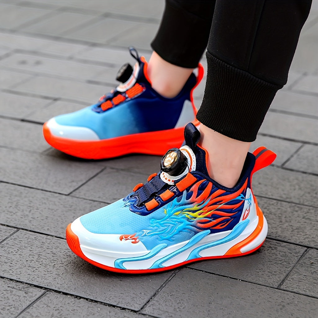 Boys Sneakers Low Top Breathable Non-Slip EVA Fabric Closure