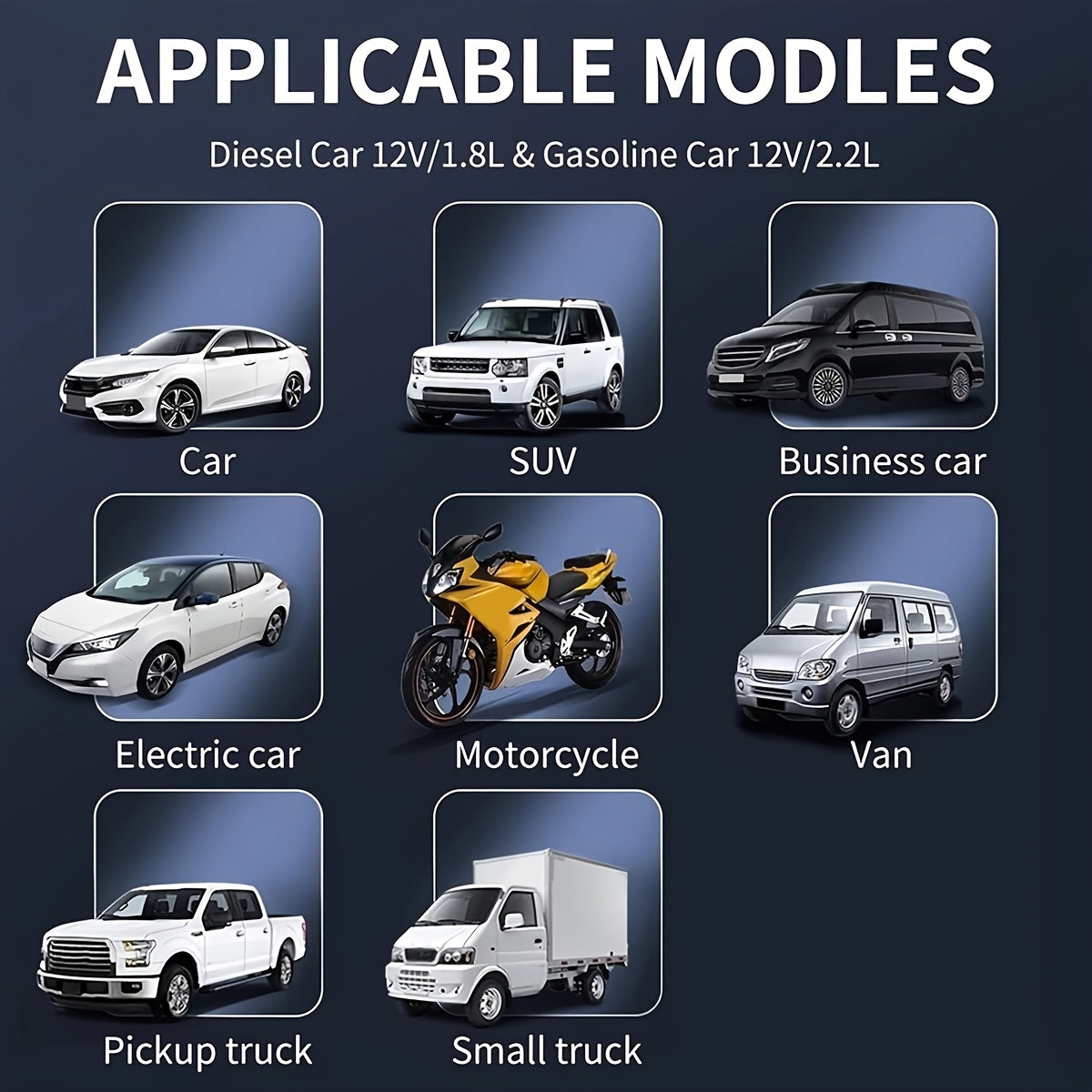 Portable Car Jump Starter Battery Pack with LED Flashlight and USB Power Bank