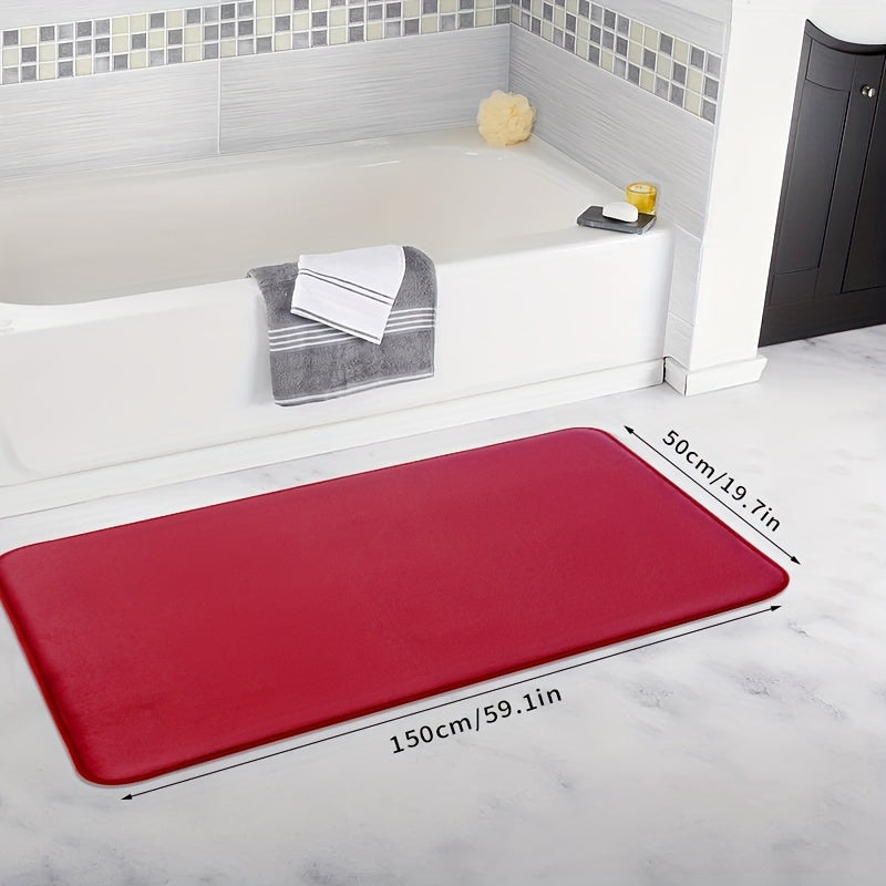 Coral Fleece Non-slip Quick-Drying Bath Mat for Bathroom Kitchen Laundry Bedroom
