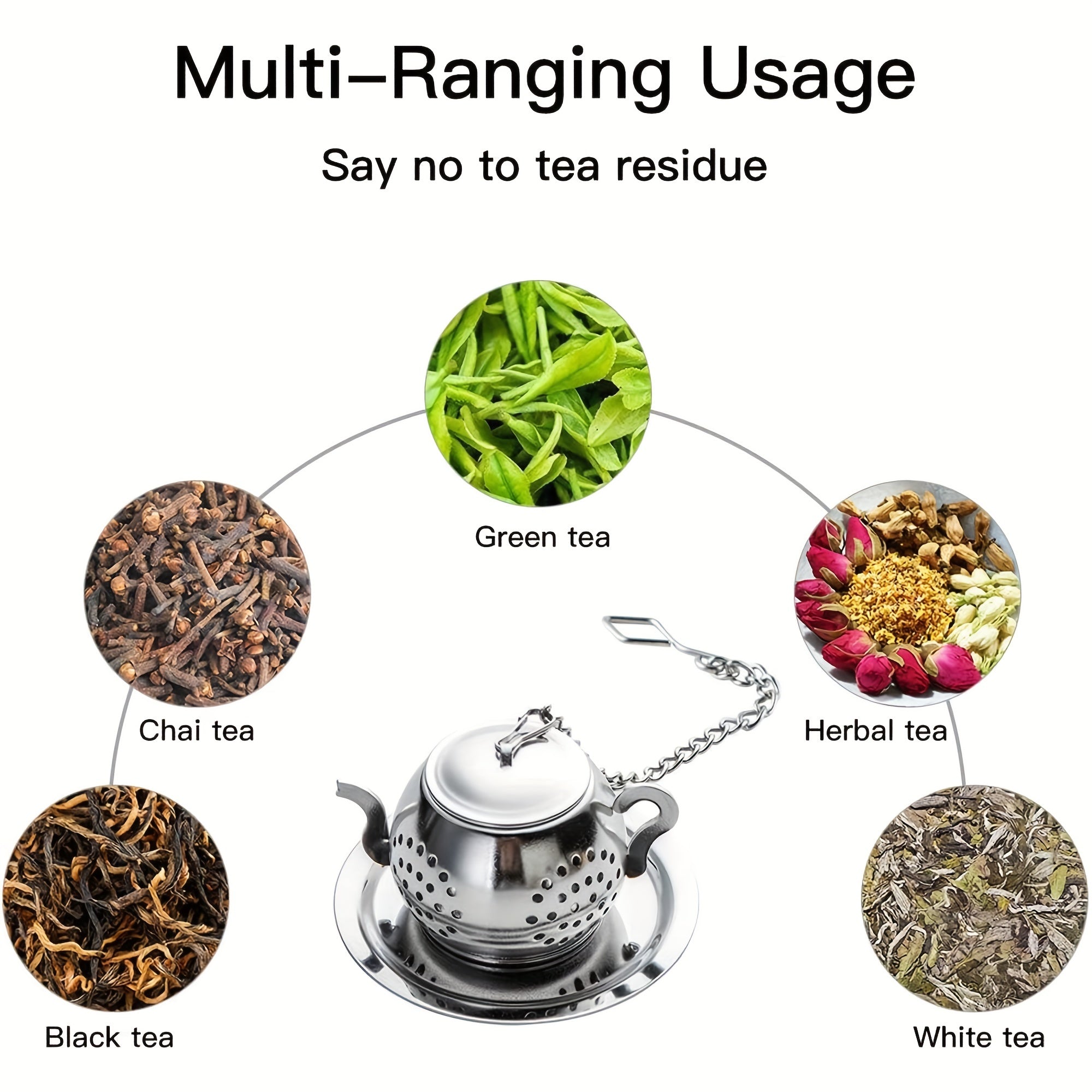 Нержавеющий чайник-формы заварник с крышкой и ручкой для заварки рассыпного чая