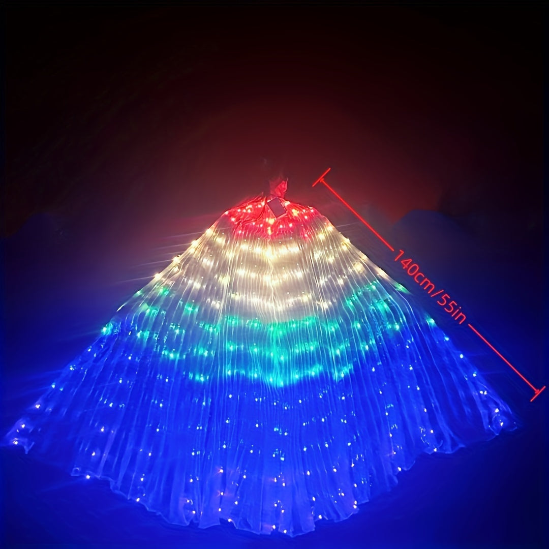 Светящиеся крылья бабочки LED из полиэстера для выступлений на belly dance