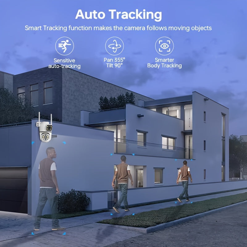 4 Pack Outdoor Security Cameras Wireless Night Vision Motion Detection Two-Way Audio