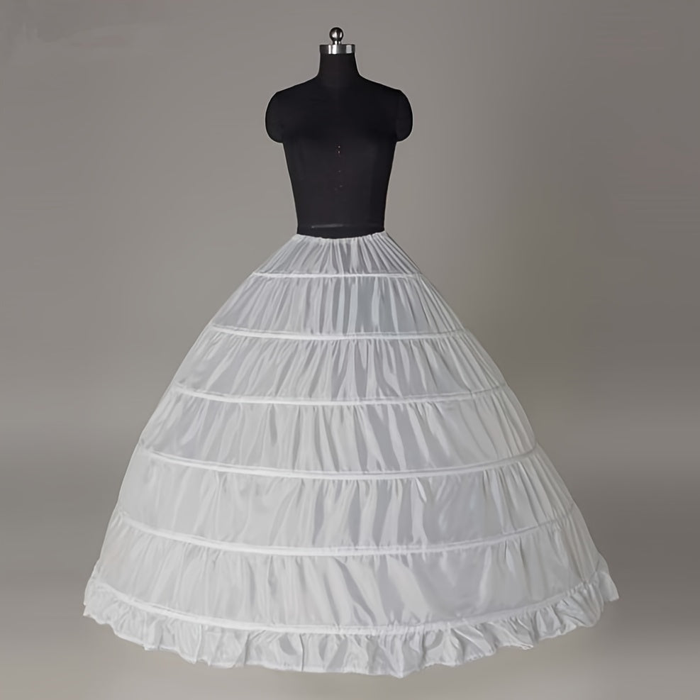Wedding Dress Accessories Six-Steel Ring Petticoat Bustle for Long Gowns