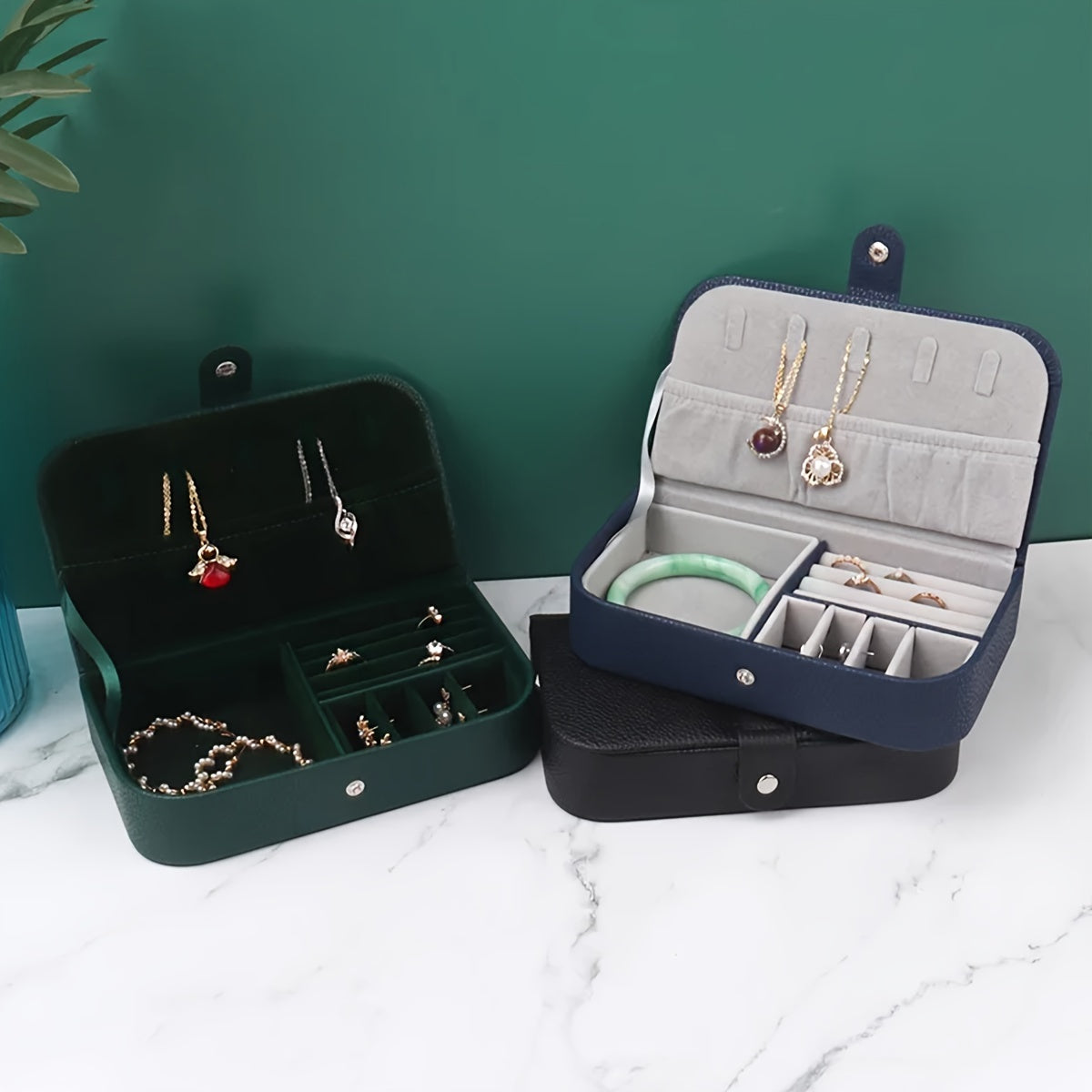 Органайзер для украшений для путешествий для женщин и мужчин, компактный кейс для хранения