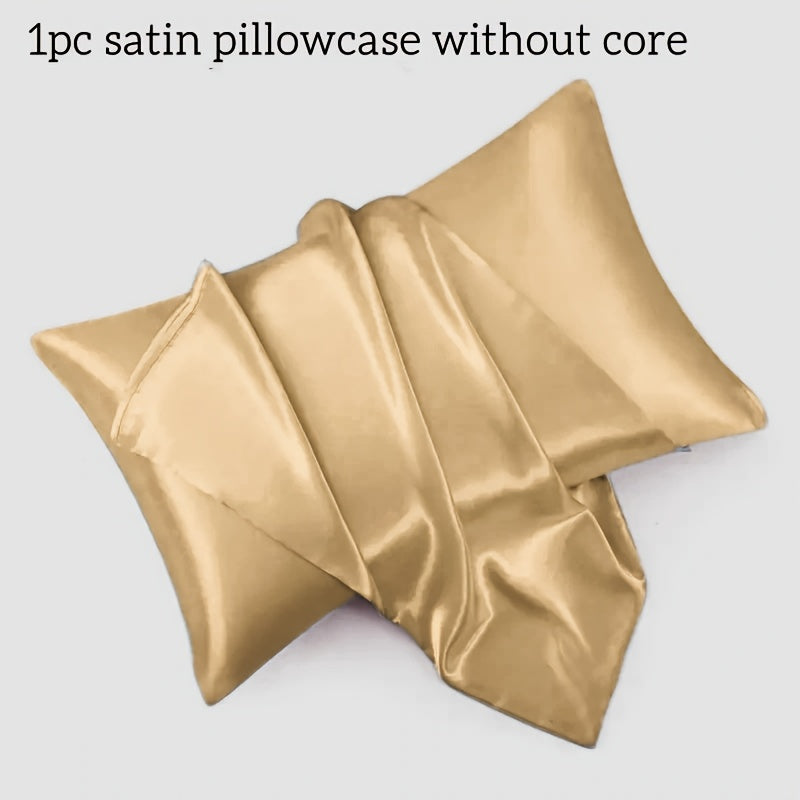 Luxurious Soft Satin Pillowcase for Bedroom and Guest Room Decor