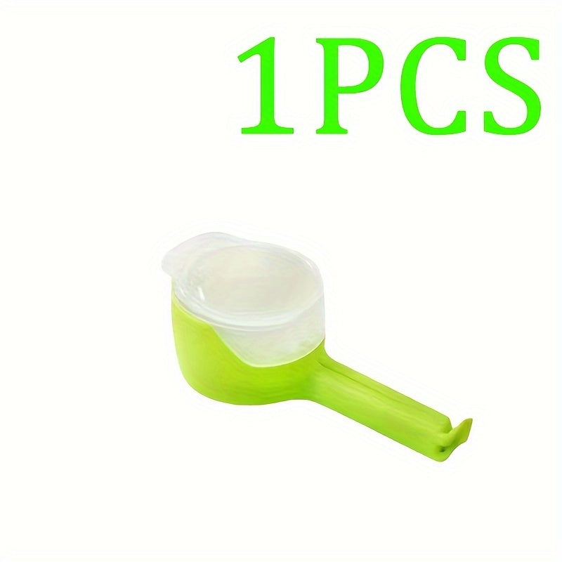 1, 2, 3, 4 yoki 5 ta ko'p maqsadli plastik oziq-ovqat sumkasi muhrlash kliplari, turli ranglarda, don saqlash uchun namlikdan himoyalovchi tarqatish nozzle bilan