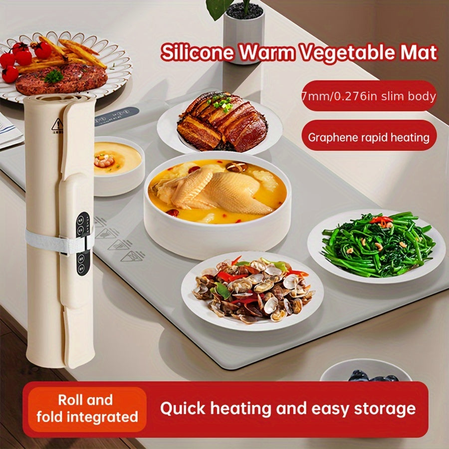 Regulación europea para calefacción inteligente doméstica de temperatura constante, tabla de corte multifuncional, placa de aislamiento de silicona plegable