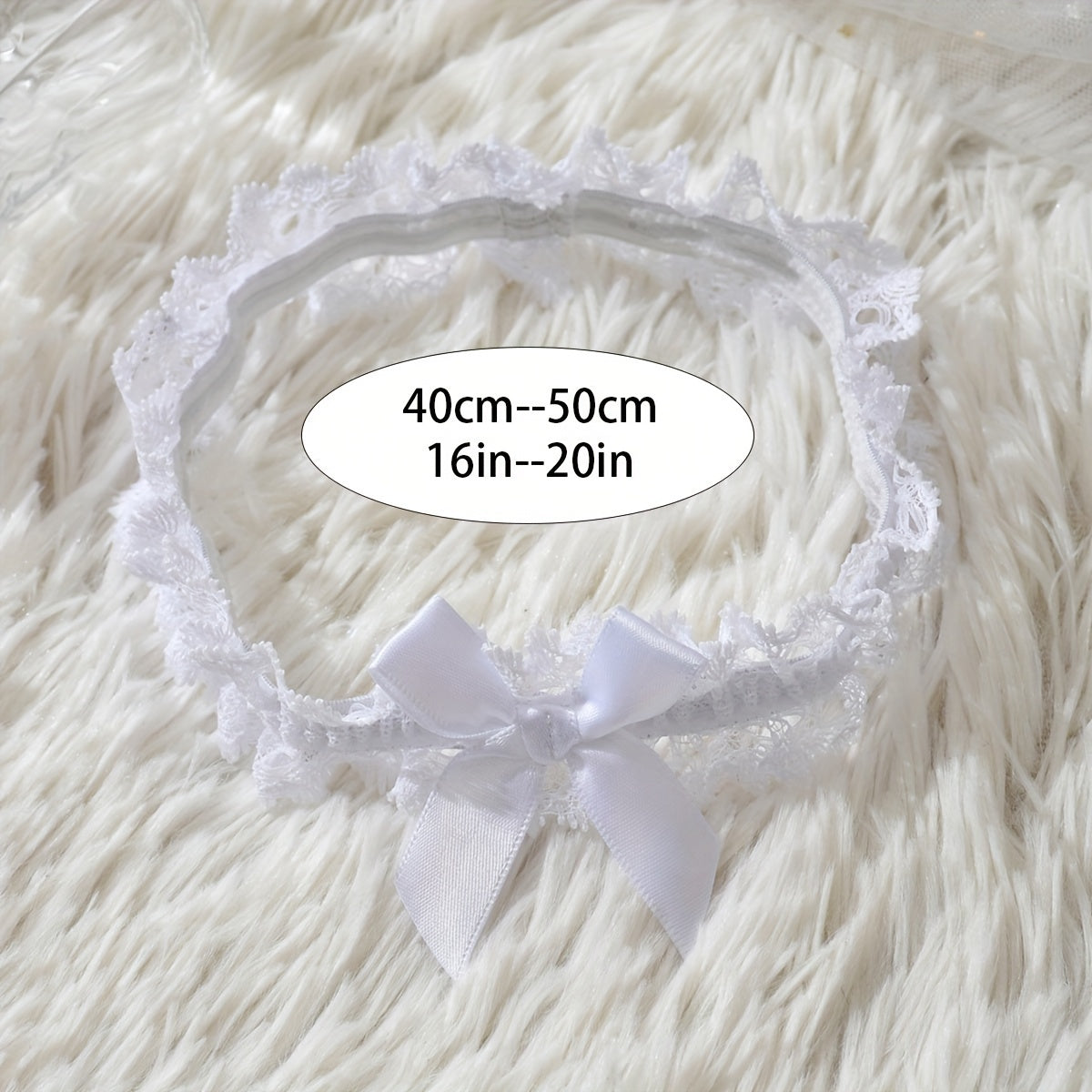 Кружевной бант на бедро с петлёй и цепочками для ежедневной носки