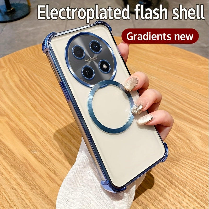 Luxury Heavy-Duty Shockproof Phone Case for Honor X7b X9 Series with Airbags and Magnetic Coil