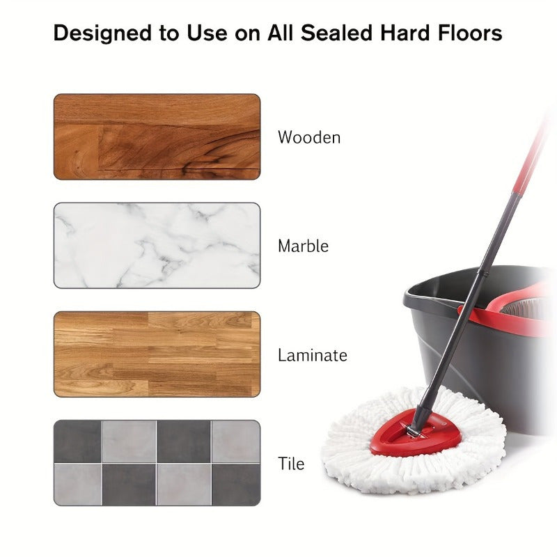 Cabezal de mopa de microfibra con pivote en forma de triángulo para limpieza de cocina y hogar, absorbente y lavable