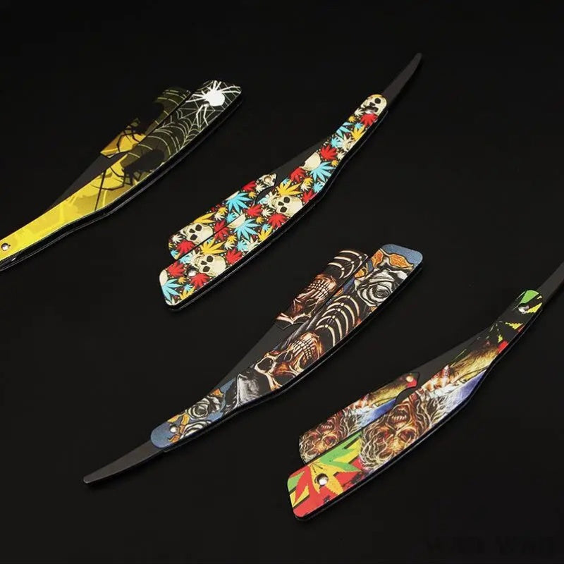 Men Stainless Steel Straight Edge Razor Professional Folding Shaver Barber Haircut Tool