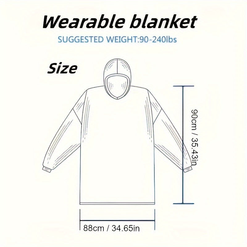 Oversized Hoodie Sweater for Men Women Winter Pajamas Blanket Sweatshirt with Pocket