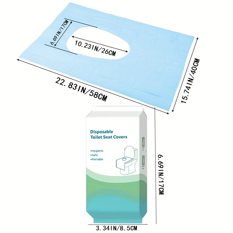 Disposable Toilet Seat Covers 20 Pack Waterproof Non-Woven Fabric Travel Public Restroom