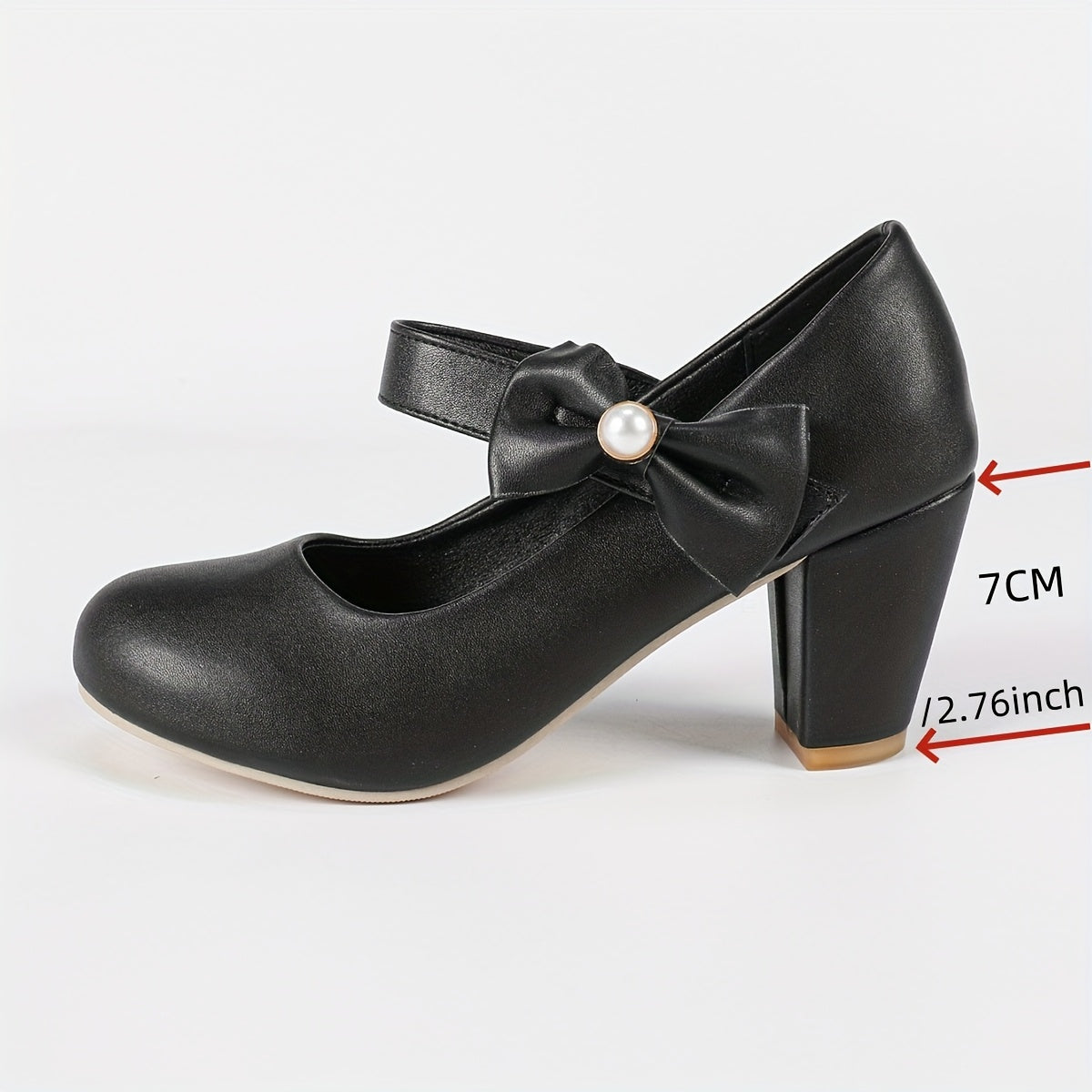 Women's Ballet Flats Faux Leather with Bow Non-Slip Sole for Wedding and Casual