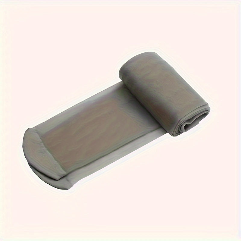 Women's Plus Size High-Waist Pantyhose Solid Color Control Top Ultra-Soft Durable Nylon Polyester