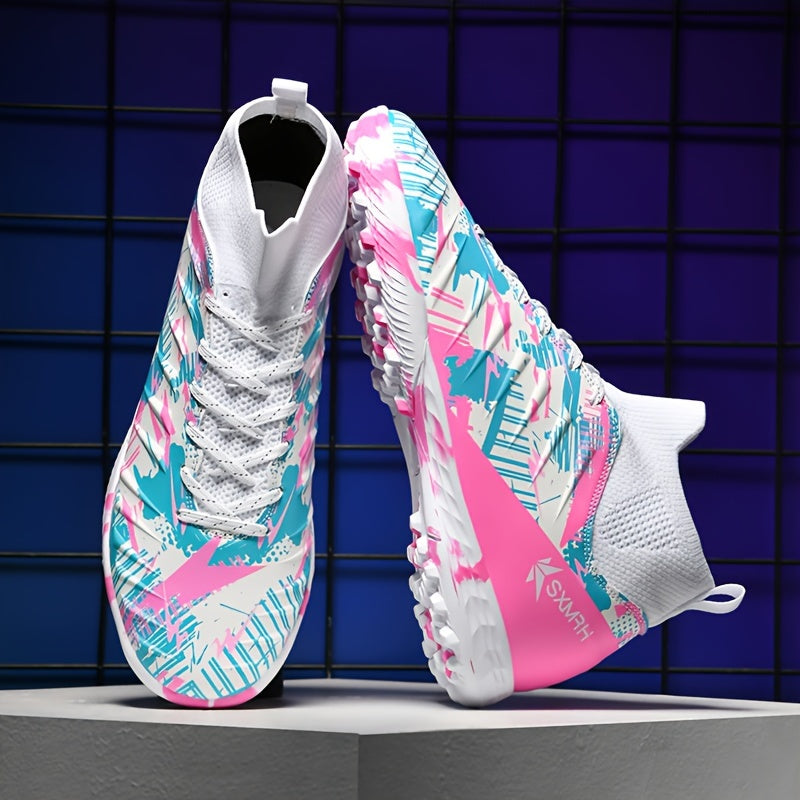 Boys Casual Soccer Cleats All-Season Low Top Fabric Upper Rubber Sole