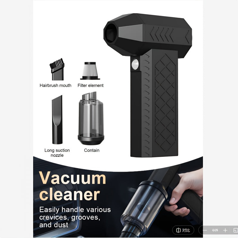 High-Speed Electric Air Dust Collector 130000RPM with Turbo Blower and Vacuum Accessories