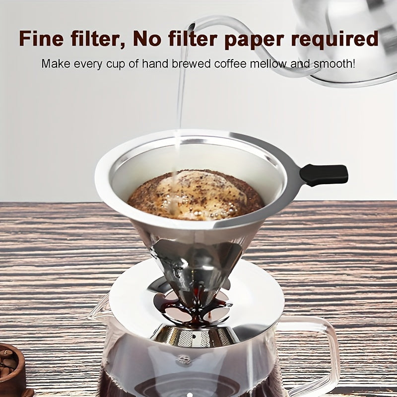 Stainless Steel Coffee Filter Base Durable Reusable Coffee Maker Accessory