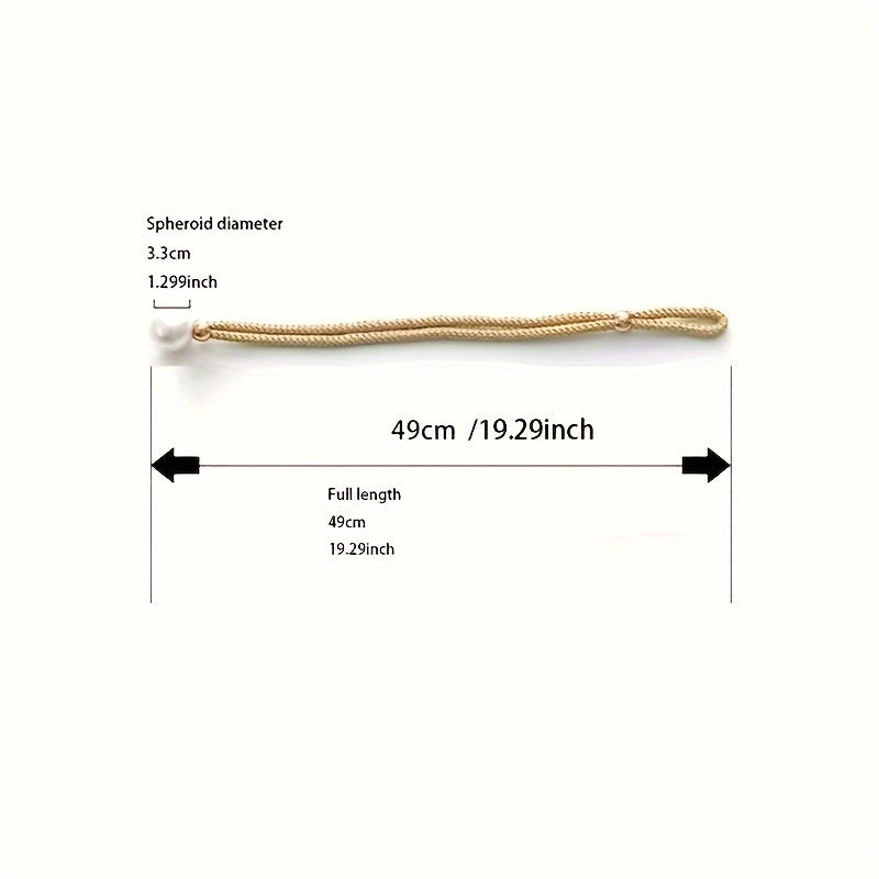 Faux Pearl Curtain Tieback Holdback for Living Room Decor Elegant Simple