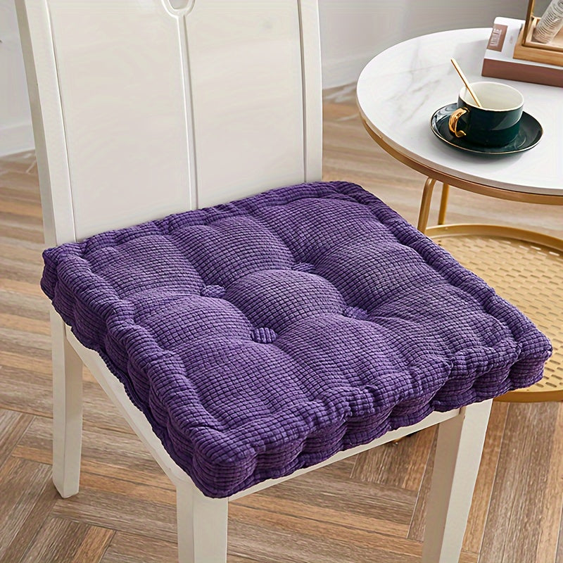 Round Dandelion Corduroy Seat Cushion for Office Bedroom Dining Chair Thick and Soft