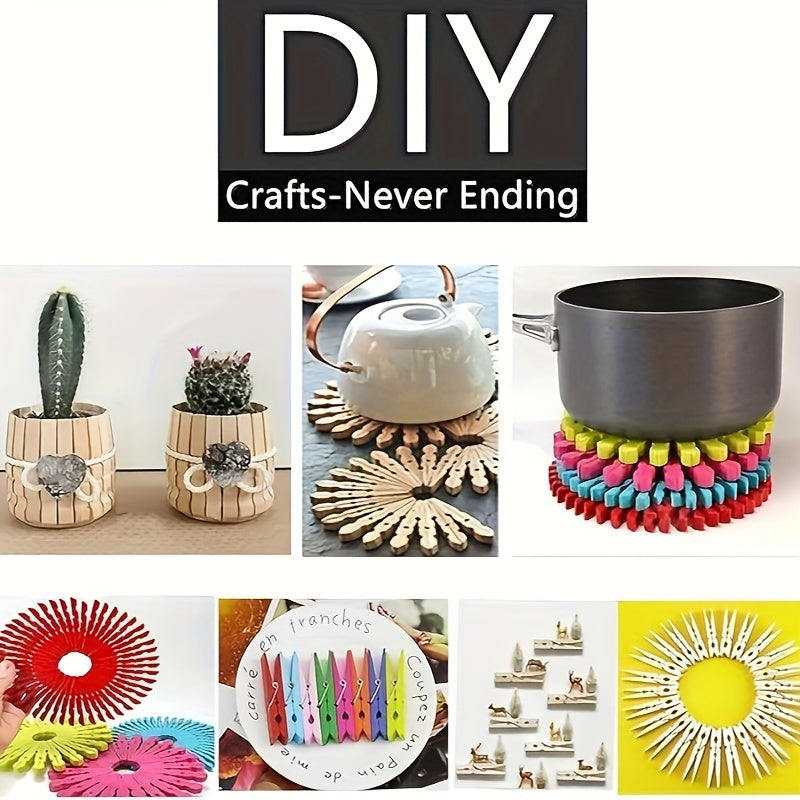 Large Rust-Colored Clothespins for Crafts and Photos Durable Moisture-Resistant