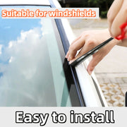 Weatherproof Synthetic Rubber Car Windshield Edge Seal Strip Left Side Auto Roof Protector