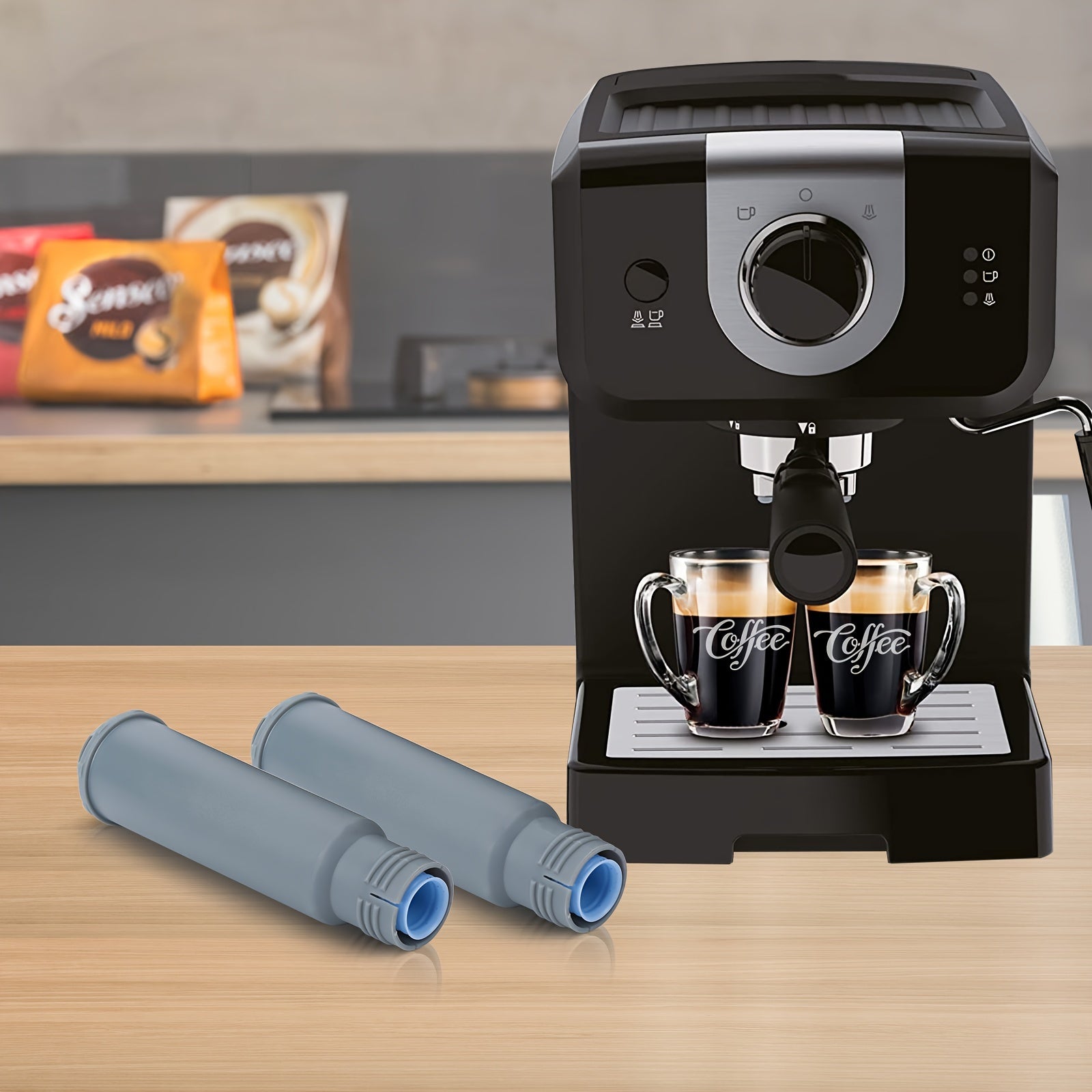 Water Filter Cartridges for Coffee Machines, Compatible with Claris, TCZ60003, EA