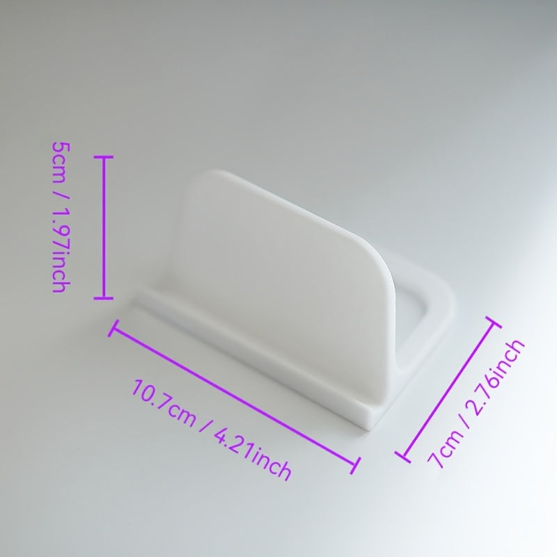 Contemporary Plastic Vinyl Record Holder Tabletop Display Stand for Home Audio