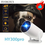 Portable Smart Projector 4K WiFi 6 720P Native 180° Rotation Outdoor Home Theater