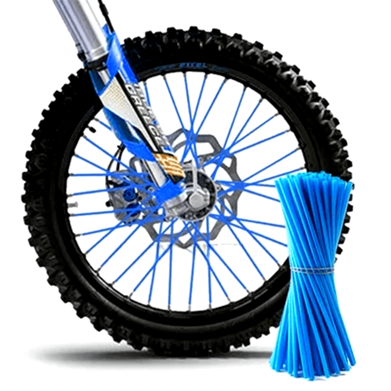 Motorcycle Dirt Bike Off Road Rim Wheel Spoke Cover 72pcs Black Stainless Steel