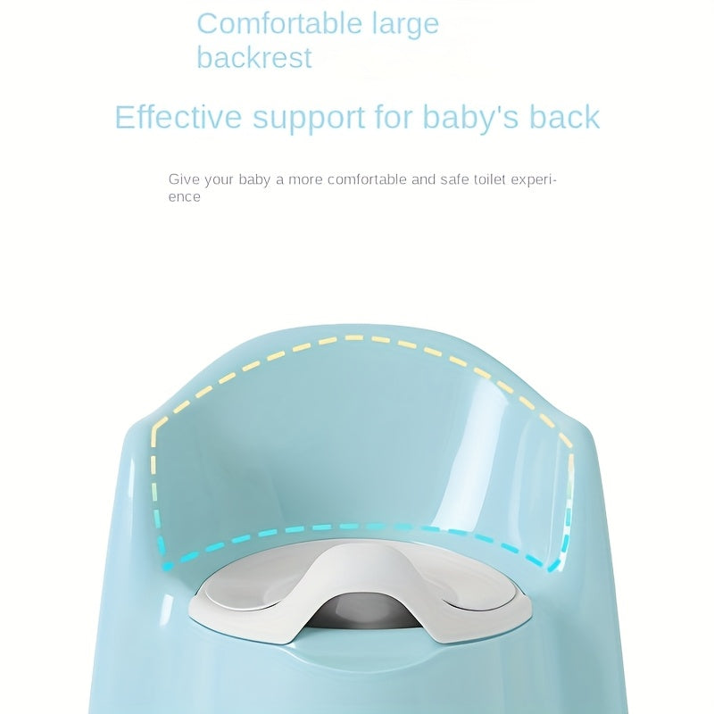 Potty Training Toilet for Boys and Girls with Lid, Easy to Clean, Durable PP Material, Blue Pink or Cartoon Design