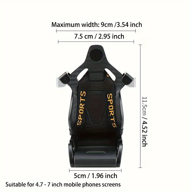 Universal Racing Seat Car Phone Mount ABS Vent Clip GPS Holder