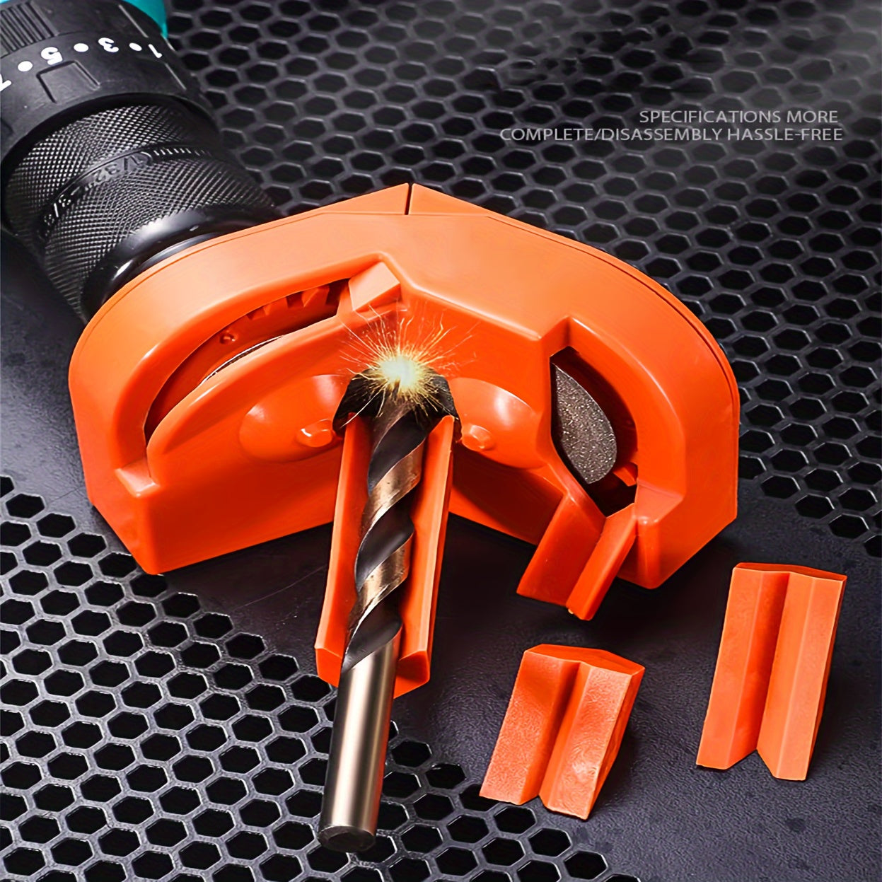 Portable Electric Drill Bit Sharpener for All Drill Sizes and Tools